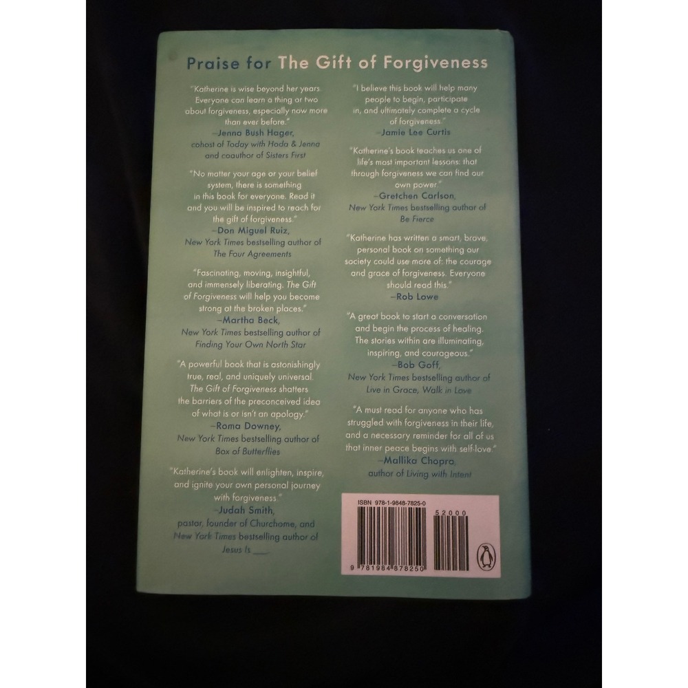 Pamela Dorman The Gift of Forgiveness Book Adult OS Blue Ink Scribble Flaw - Picture 2 of 5